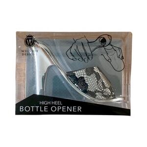 Wild Eye Design Silver and Black Stiletto Bottle Opener
